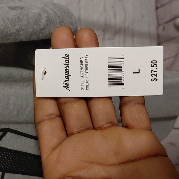 Aeropostale Gray AERO 1987 Men's T-Shirt - Picture 4 of 7